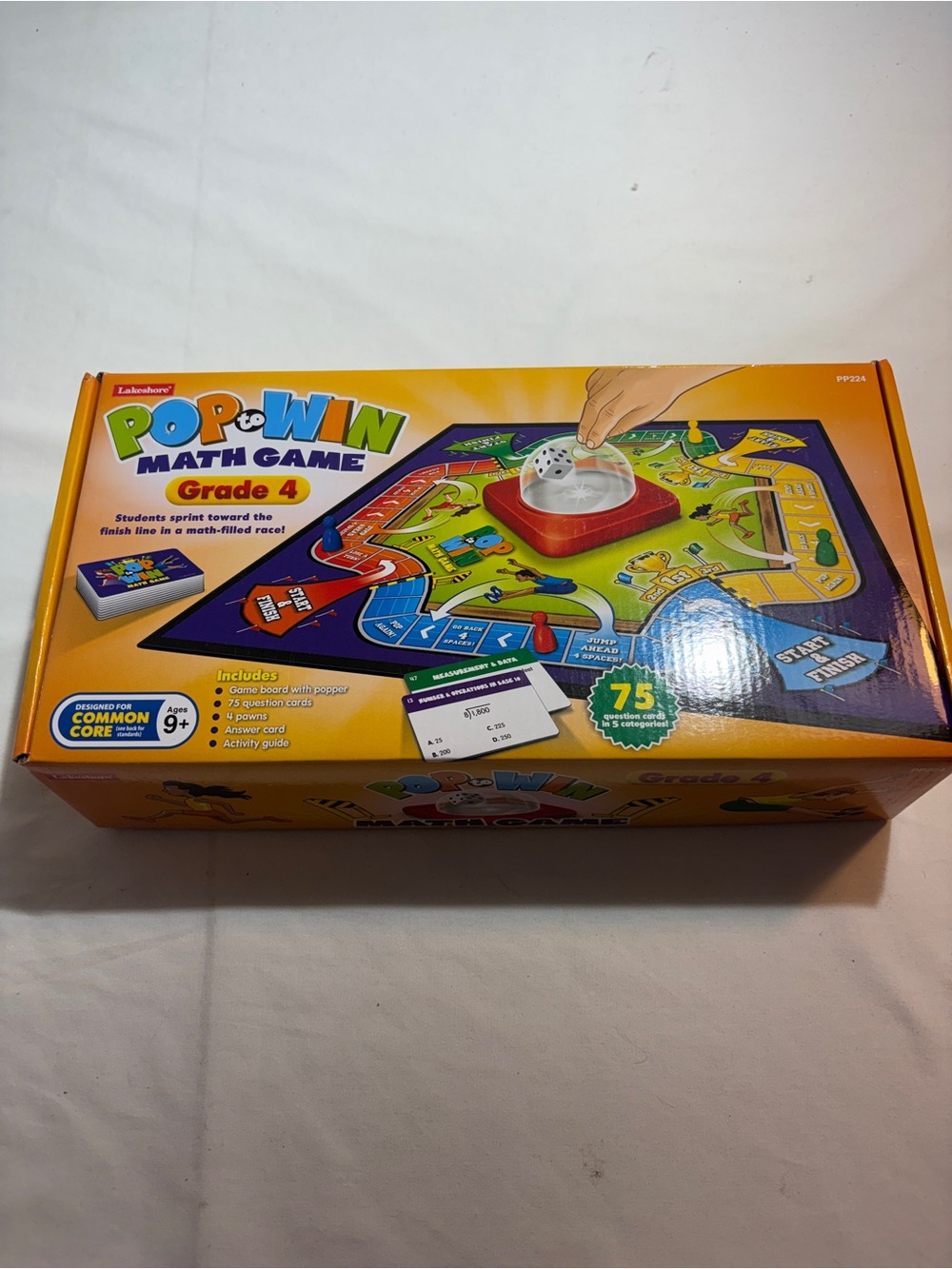 Lakeshore Pop to Win Math Game Grade 4 - Yellow Game Box